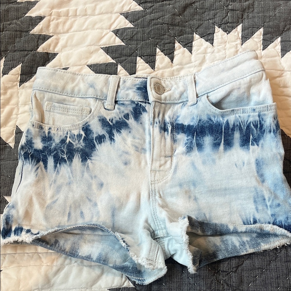 GAP  Tie-Dye Blue Denim Shorts